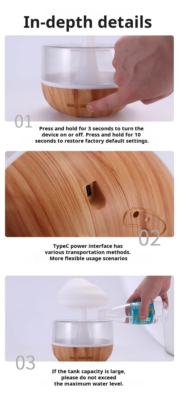 Humidificador De Lluvia: Aromaterapia y Estilo en Tu Hogar