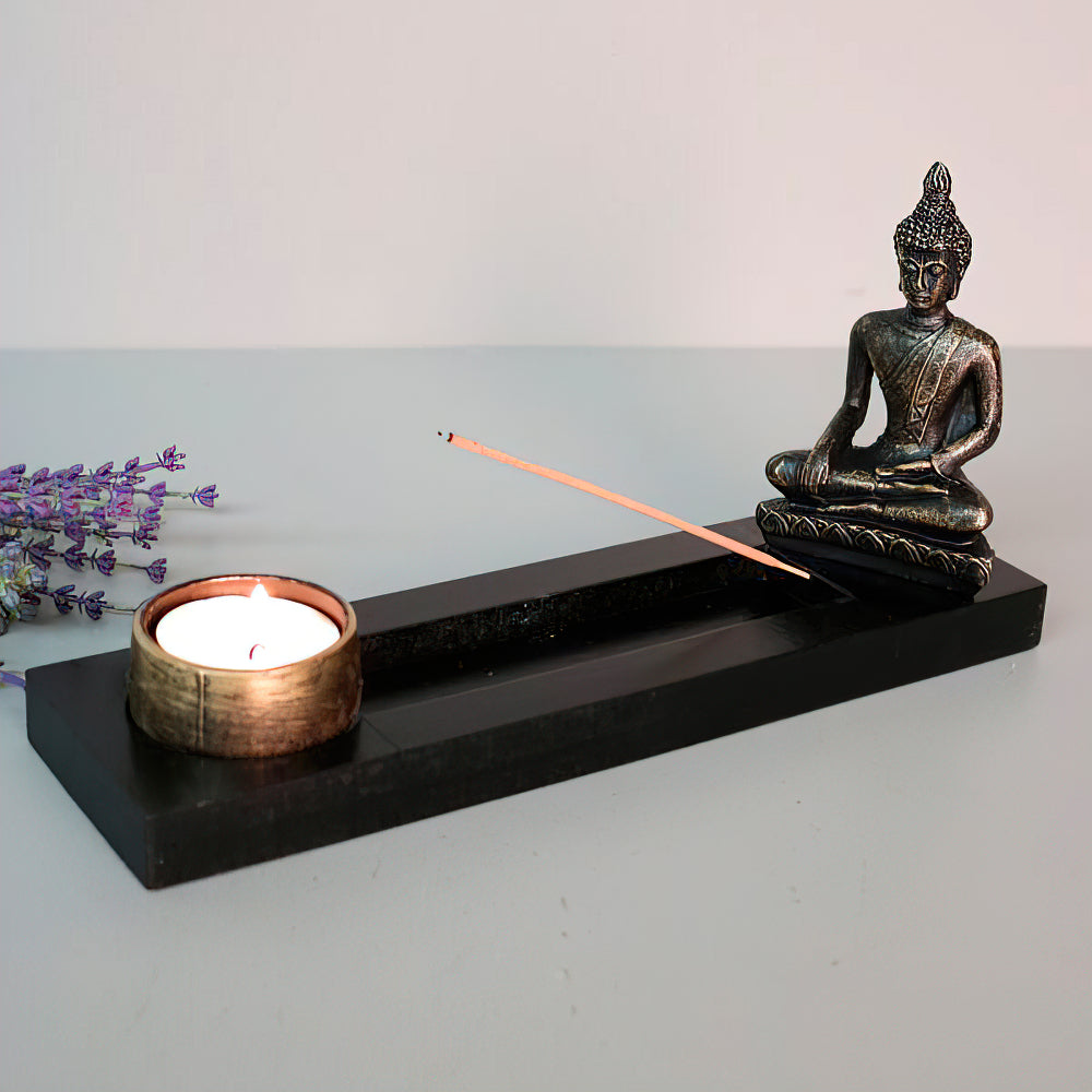 Porta Incienso Buda 🧘‍♂️: Sabiduría y Armonía para Tu Hogar ✨