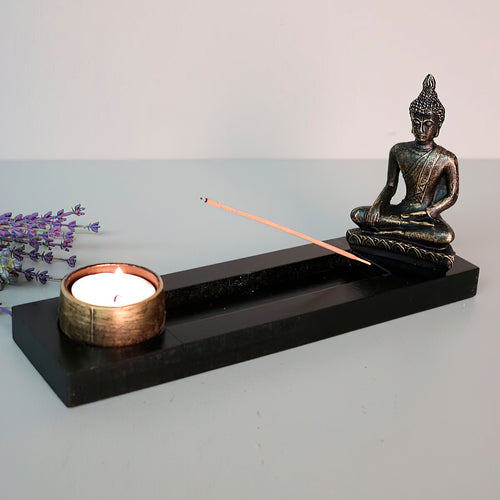 Porta Incienso Buda 🧘‍♂️: Sabiduría y Armonía para Tu Hogar ✨