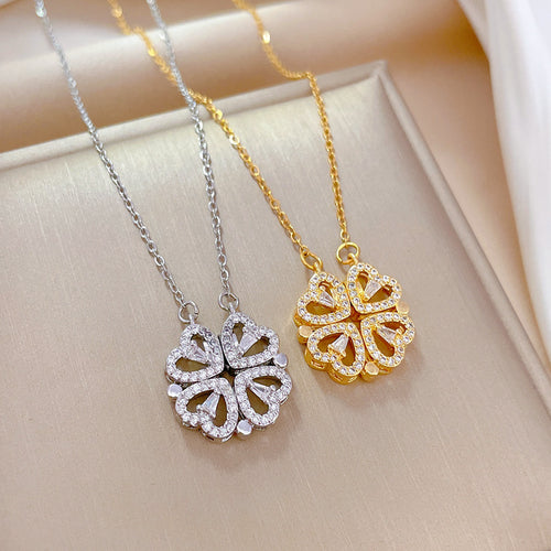🍀Collar Trébol de Corazones ❤️: Suerte y Amor en un Solo Diseño