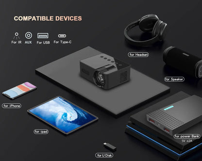 Proyector Portátil Mini: 🎬 ¡Cine en cualquier lugar, cuando quieras! 📽️