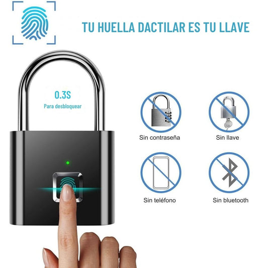 Protege tus pertenencias con el Candado Inteligente de Huella Dactilar