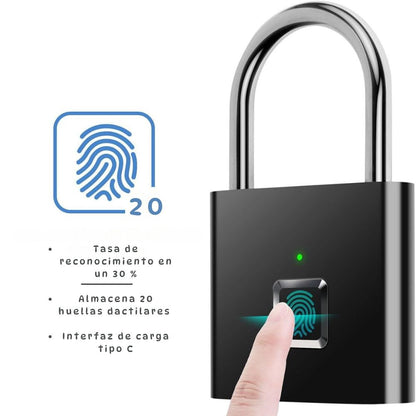 Protege tus pertenencias con el Candado Inteligente de Huella Dactilar