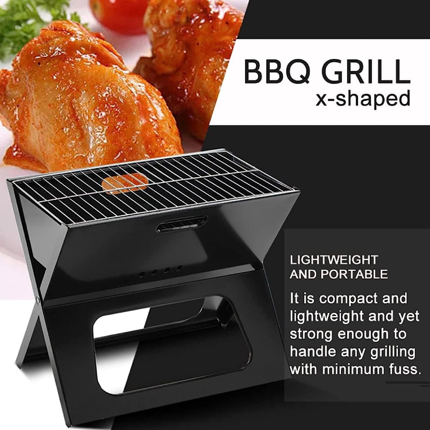 🔥¡Disfruta de asados perfectos en cualquier lugar con nuestro Asador Plegable! 🍖