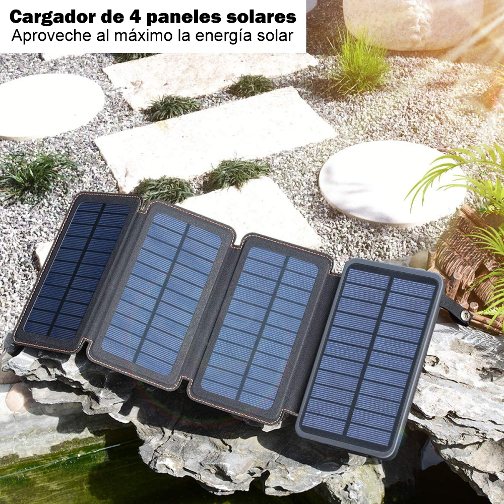 🔋¡Energía infinita donde sea con nuestro Power Bank Solar 20000mAh! 🔋☀️