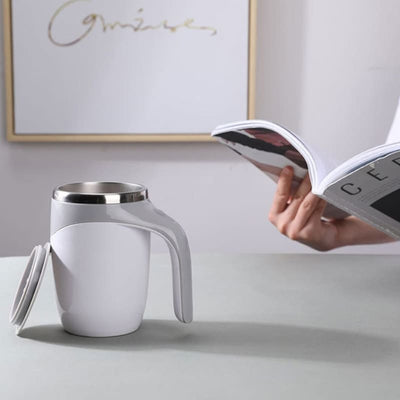 Taza Agitadora Automática de Acero Inoxidable – ¡Mezcla Perfecta al Instante!