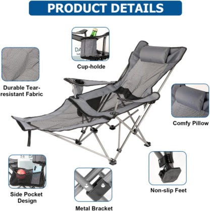 Relájate en Cualquier Momento 🌞: Silla Plegable Ajustable para Tu Comodidad 🪑✨
