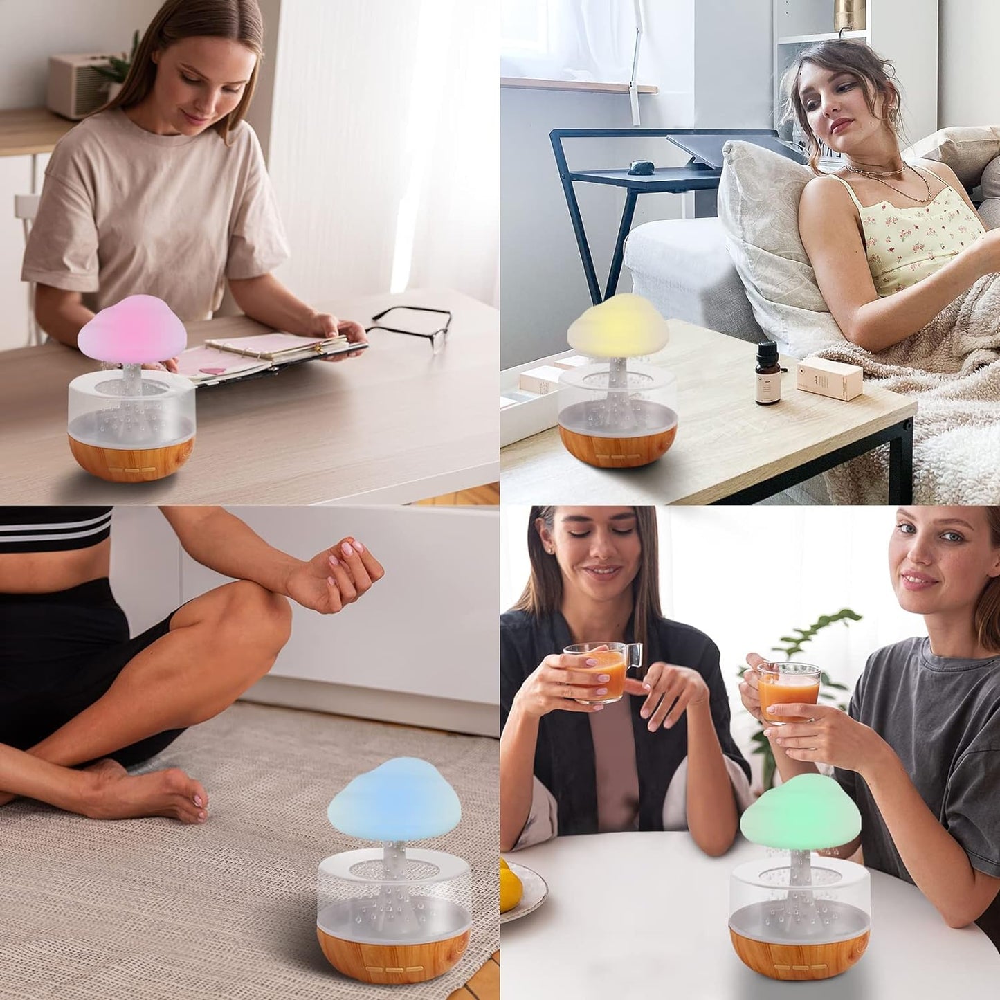 Humidificador De Lluvia: Aromaterapia y Estilo en Tu Hogar