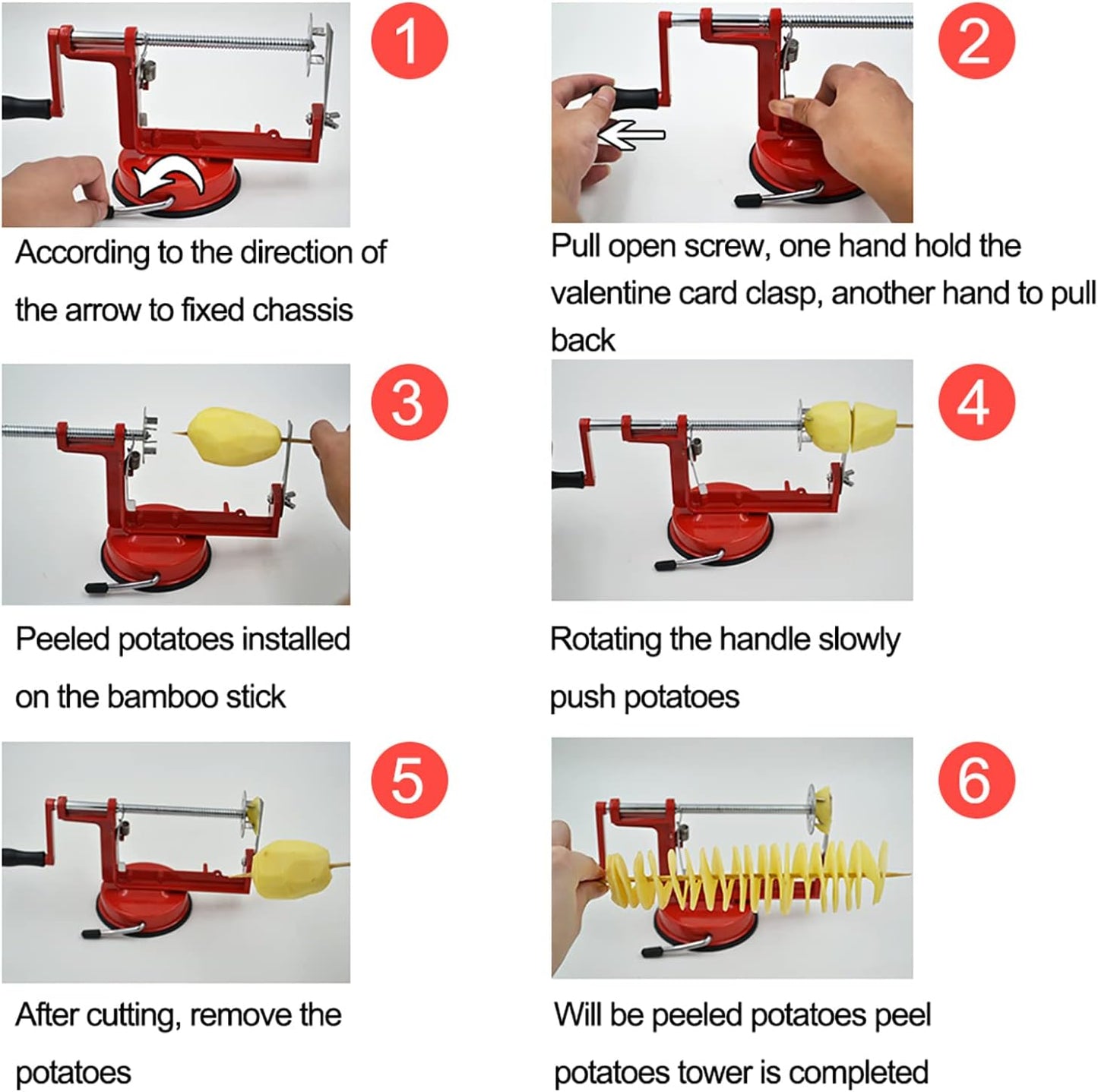 Cortador Multifuncional para Papas y Manzanas en Espiral 🍟🍏
