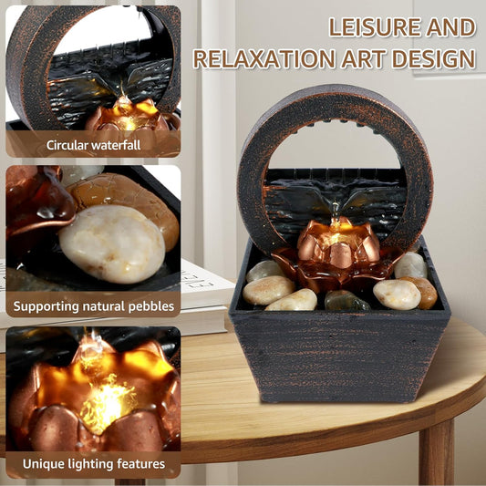 Fuente de Agua flor de loto 🌸