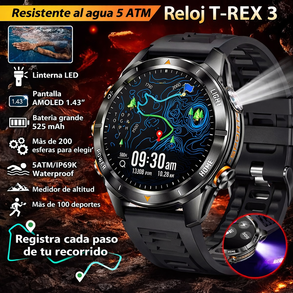 RELOJ DEPORTIVO INDESTRUCTIBLE INTELIGENTE