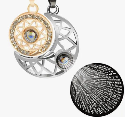 💖 Demuestra tu Amor de Forma Única: Collares que Proyectan 'Te Amo' en 100 Idiomas 🌍
