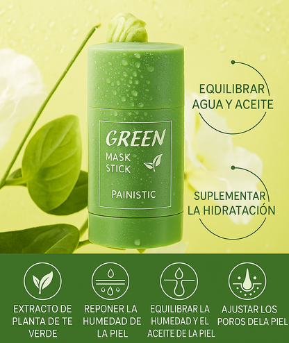 🍃 Limpia, hidrata y rejuvenece tu piel al instante con Green Mask Stick ✨