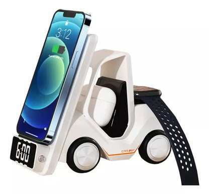 📱¡Elimina el desorden de cables y carga todos tus dispositivos en un solo lugar! 🔌⌚️