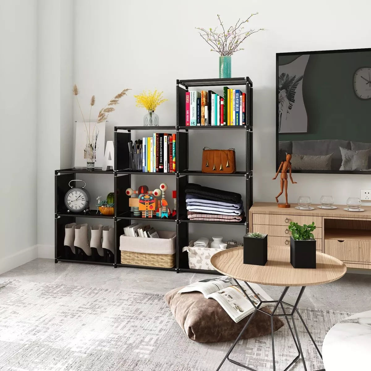 📚¡Organiza tus libros y maximiza tu espacio con nuestra Estantería Modular!✨