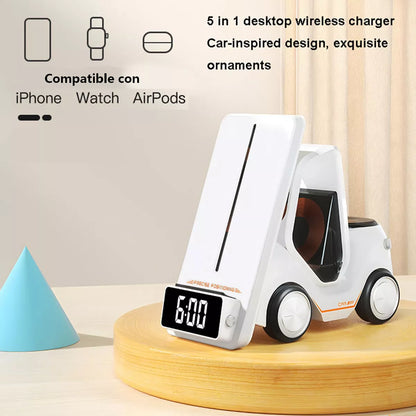 📱¡Elimina el desorden de cables y carga todos tus dispositivos en un solo lugar! 🔌⌚️