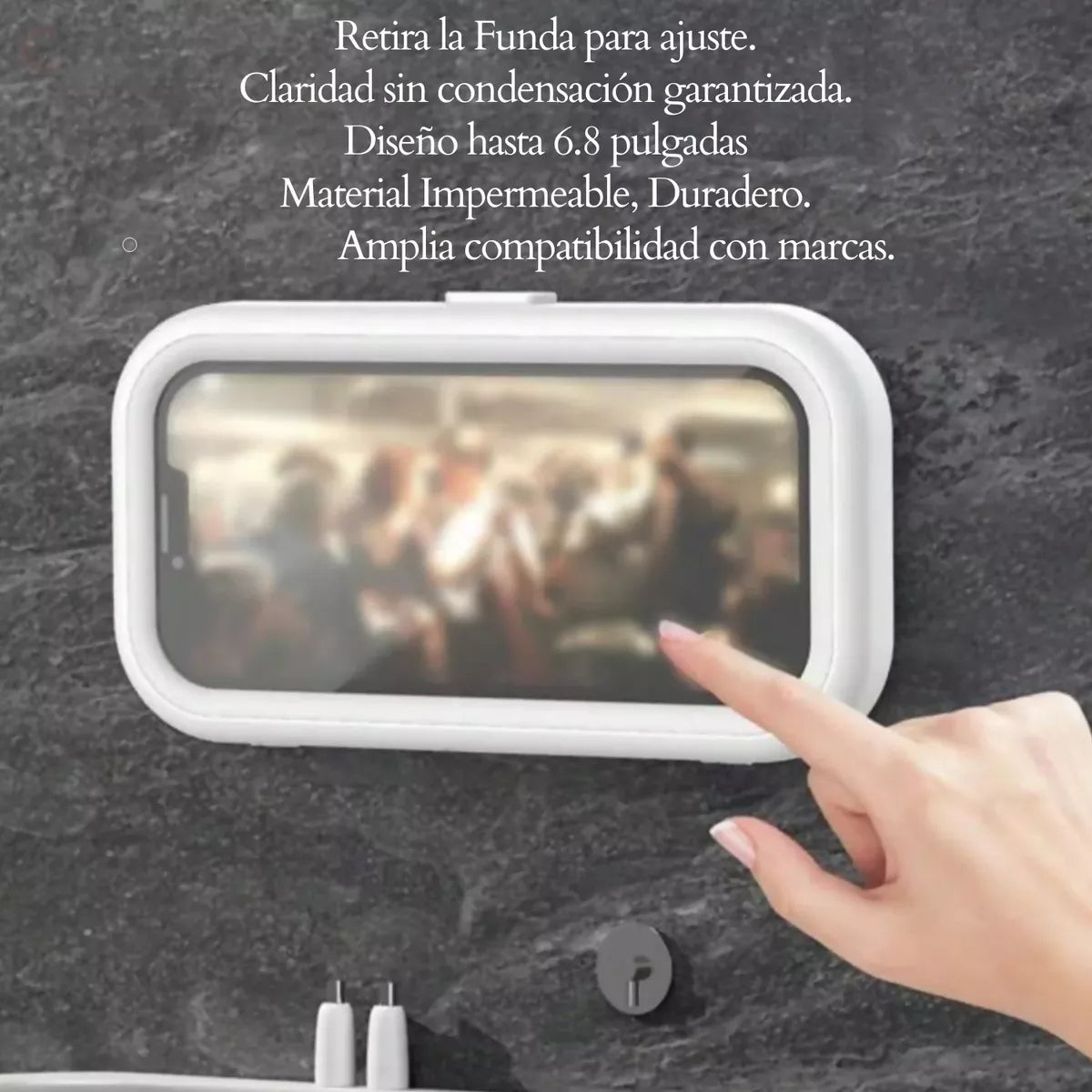 Soporte Impermeable para Celular en la Ducha 📱🚿: Rotación 360°