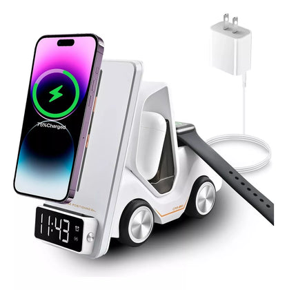 📱¡Elimina el desorden de cables y carga todos tus dispositivos en un solo lugar! 🔌⌚️