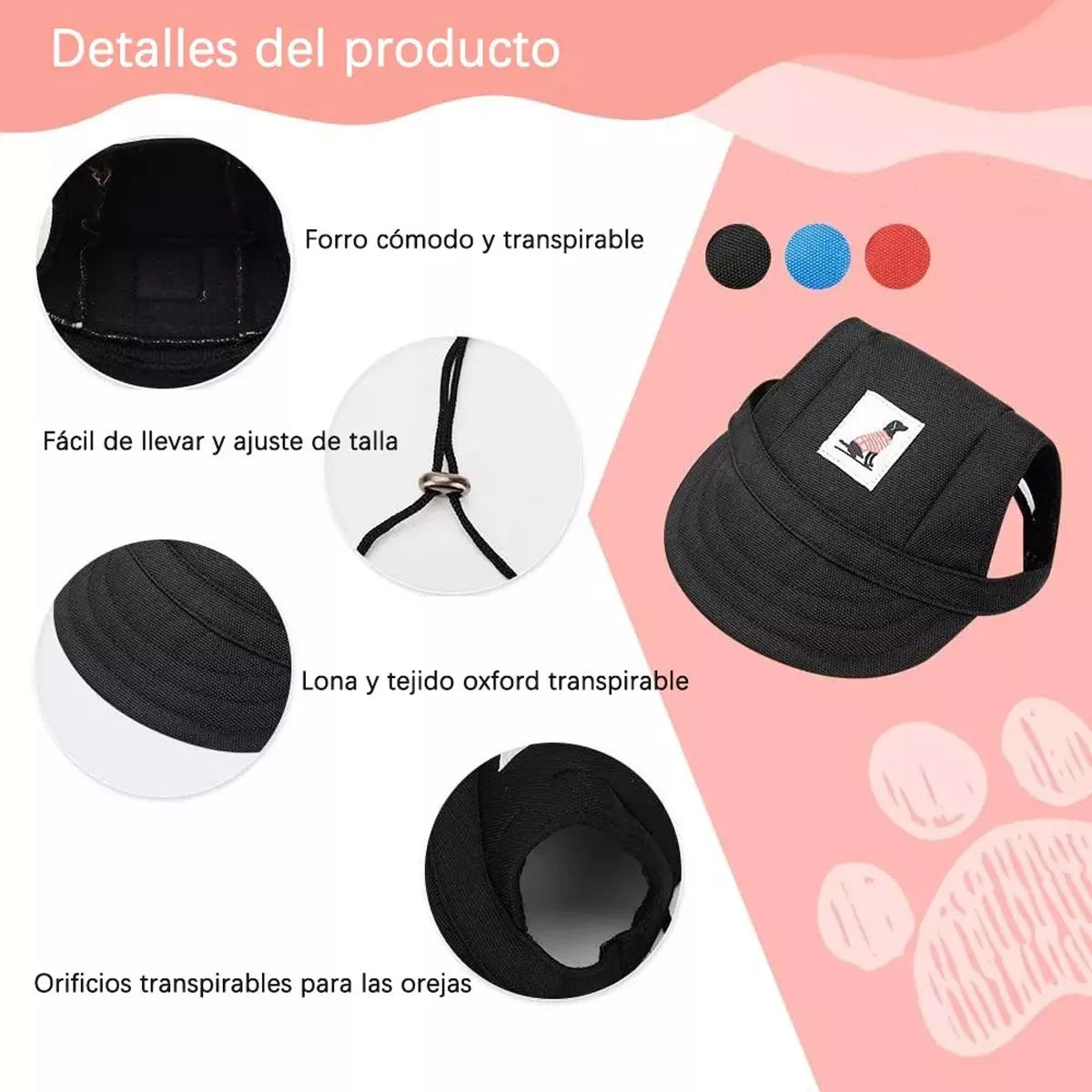 🧢Gorra Beisbolera para Peluditos: Estilo, Comodidad y Protección al Sol 🐾