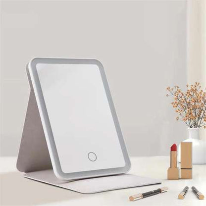 💡Ilumina tu Belleza en Cualquier Lugar con el Espejo LED Portátil y Táctil ✨