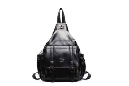 Organiza tu estilo: mochila de CUERO👜 que combina elegancia ✨ y funcionalidad 🔑