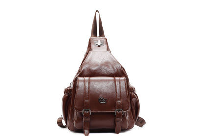 Organiza tu estilo: mochila de CUERO👜 que combina elegancia ✨ y funcionalidad 🔑