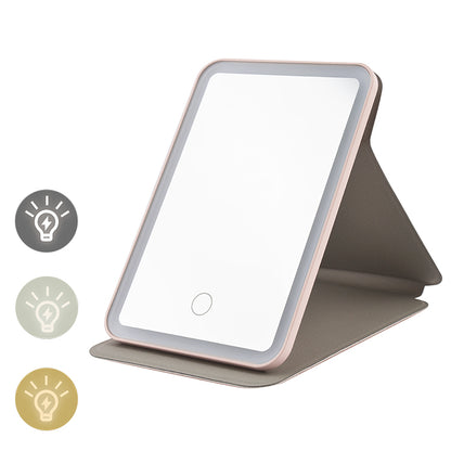 💡Ilumina tu Belleza en Cualquier Lugar con el Espejo LED Portátil y Táctil ✨