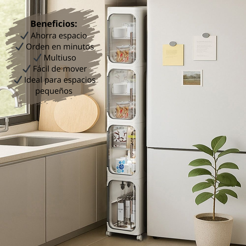 Organizador Móvil Multiusos – Ahorra Espacio y Ordena Tu Hogar en Minutos
