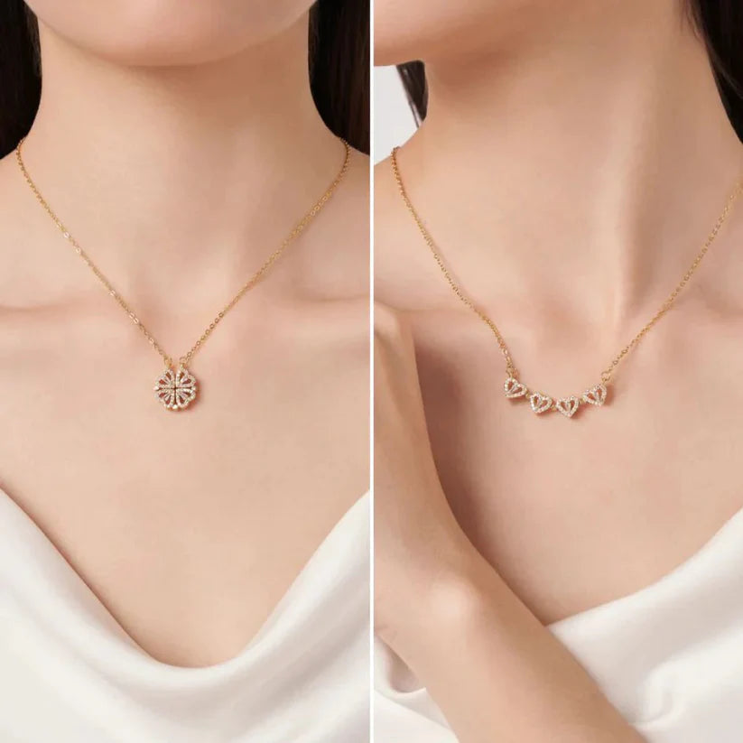 🍀Collar Trébol de Corazones ❤️: Suerte y Amor en un Solo Diseño