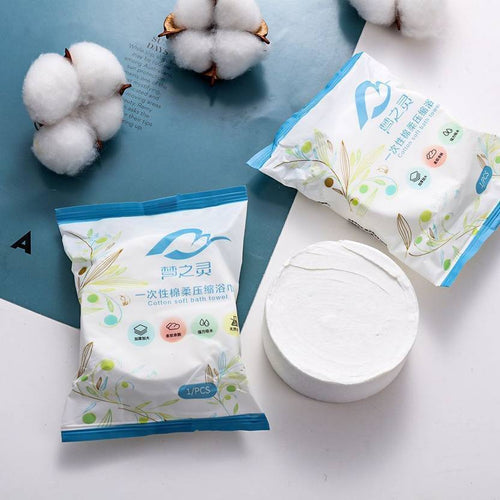Toalla Comprimida Desechable para Viaje: ¡Higiene y Comodidad en 3 Segundos! 🧳💦