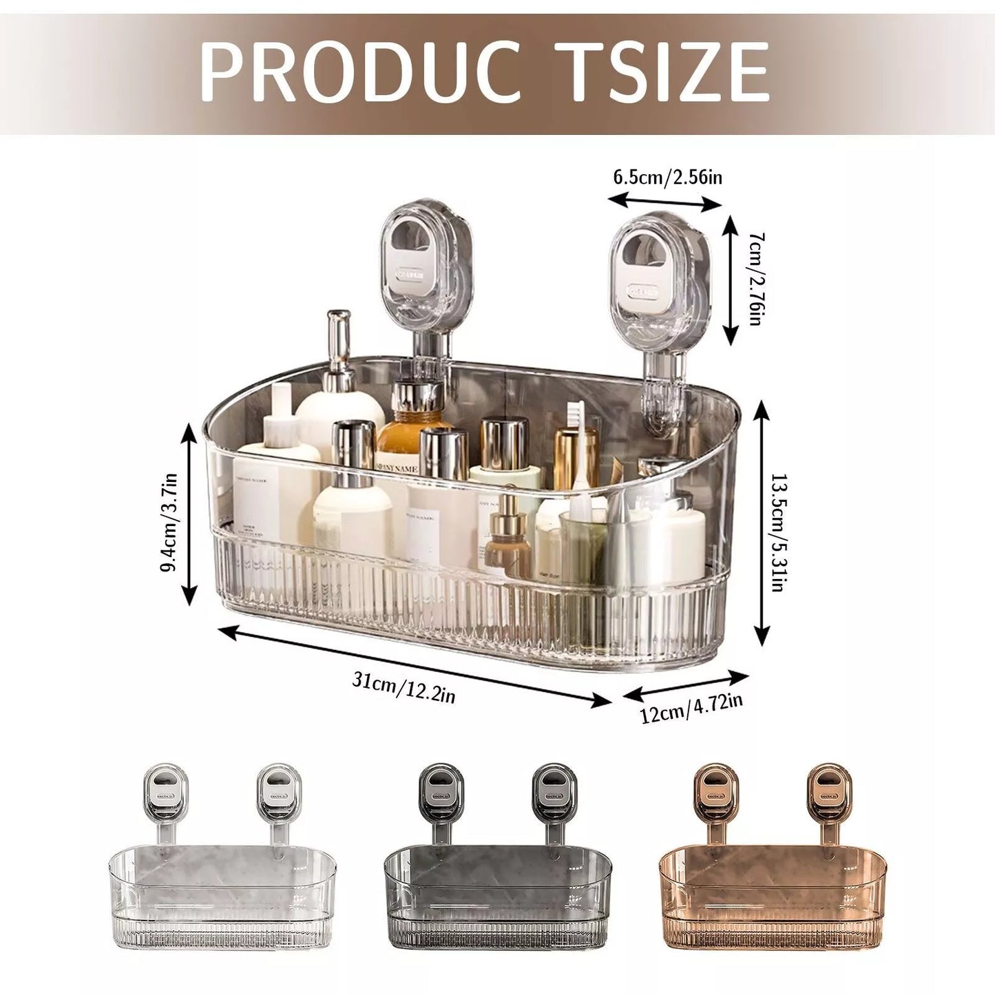 Estante de lujo para tu baño transforma con estilo✨ x2